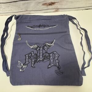 Authentic Pigment Canvas RTB Real Tough B itch Cinch Sack Biker Backpack